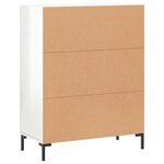 vidaXL Buffet Blanc brillant 69 5x34x90 cm Bois d'ingénierie