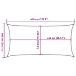 vidaXL Voile d'ombrage sable 4 5x3 m 100   polyester oxford