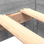 vidaXL Cadre de lit sonoma gris 90x200 cm bois d'ingénierie