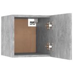 vidaXL Meuble TV mural Gris béton 30 5x30x30 cm