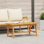 Table basse vidaXL 90x45x40 cm en bois massif d'acacia