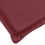 vidaXL Coussins de chaise dossier bas lot de 6 rouge bordeaux mélangé