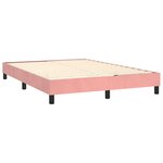 vidaXL Cadre de lit Rose 140x200 cm Velours