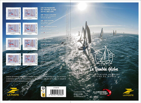 Collector 8 timbres - Vendée Globe - Lettre Verte