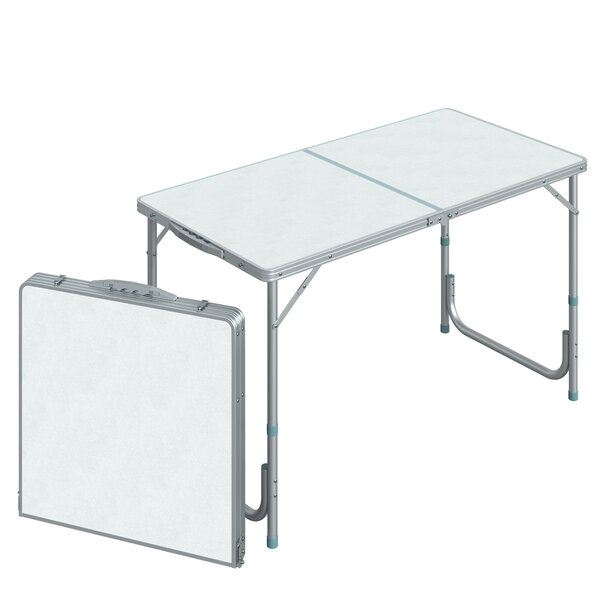 Table de camping reception pliante portable pique-nique buffet en aluminium