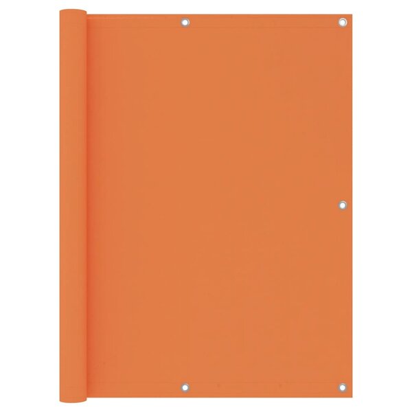 vidaXL Écran de balcon Orange 120x600 cm Tissu Oxford