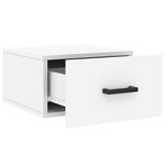 vidaXL Tables de chevet murales 2 Pièces blanc 35x35x20 cm