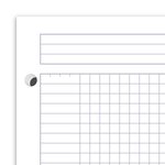 Cahier NOTEBOOK spirale A5+ 160 p perforées 80g 5x5 Couverture Rigide Gris OXFORD