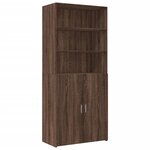 vidaXL Buffet haut chêne marron 80x42 5x249 cm bois d'ingénierie