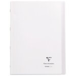 Cahier KOVERBOOK piqûre 96 pages seyès 90 g  couverture pp avec protège-cahier rabat incolore  21 x 29 7 cm CLAIREFONTAINE
