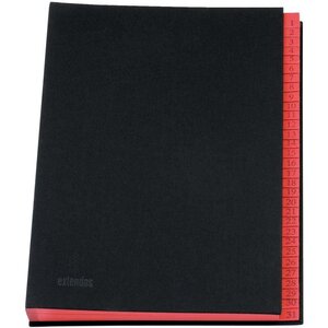 Trieur numérique en toile 31 compartiments noir