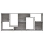 vidaXL Bibliothèque Sonoma gris 67x24x161 cm Bois d'ingénierie
