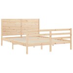 vidaXL Cadre de lit sans matelas 160x200 cm bois massif