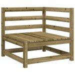 vidaXL Salon de jardin 12 Pièces bois de pin imprégné