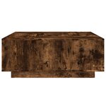 vidaXL Table basse chêne fumé 100x100x40 cm bois d'ingénierie