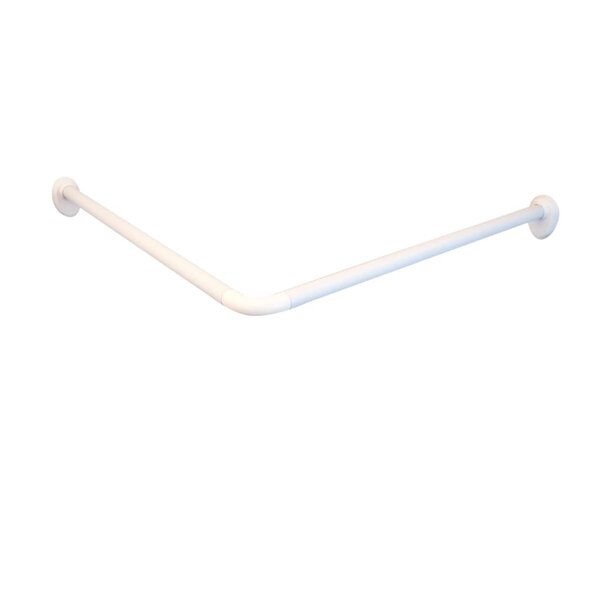 RIDDER Tringle de rideau de douche d'angle Blanc 80x80x2 5 cm