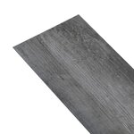 vidaXL Dalles de plancher PVC 5 02 m² 2 mm autoadhésif gris brillant