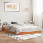 vidaXL Cadre de lit sans matelas cire marron 160x200cm bois pin massif