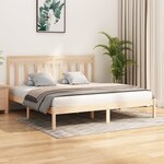 vidaXL Cadre de lit sans matelas 200x200 cm bois massif
