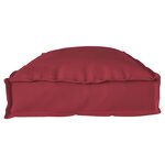 vidaXL Coussins de palette pour banc 2 Pièces Rouge vin 100x40x8 cm Tissu Oxford