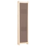 vidaXL Cloison de séparation 5 panneaux Marron 200 x 170 x 4 cm Tissu