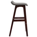 vidaXL Tabourets de bar lot de 2 gris foncé tissu