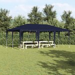 vidaXL Tente de Fête Bleue 6x4 m PE