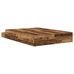 vidaXL Cadre de lit de rangement en bois ancien 135x190 cm