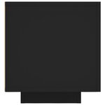 vidaXL Meuble TV avec lumières LED noir 160x35x40 cm
