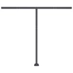 vidaXL Auvent manuel rétractable avec LED 350x250 cm Crème