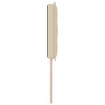 vidaXL Tête de lit Design Lignes Crème 72 cm Tissu