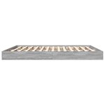 vidaXL Cadre de lit sans matelas sonoma gris 180x200 cm
