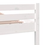 vidaXL Cadre de lit sans matelas blanc bois massif 150x200 cm