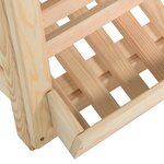 vidaXL Boîte à pommes de terre 60x40x50 cm Bois de pin solide