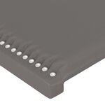 vidaXL Tête de lit à LED Gris 83x16x78/88 cm Similicuir