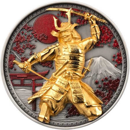 Pièce de monnaie en Argent 10 Dollars g 155.5 (5 oz) Millésime 2024 SAMURAI