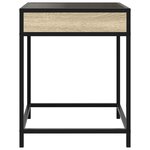 vidaXL Table basse avec LED Infinity chêne sonoma 40x40x51 cm