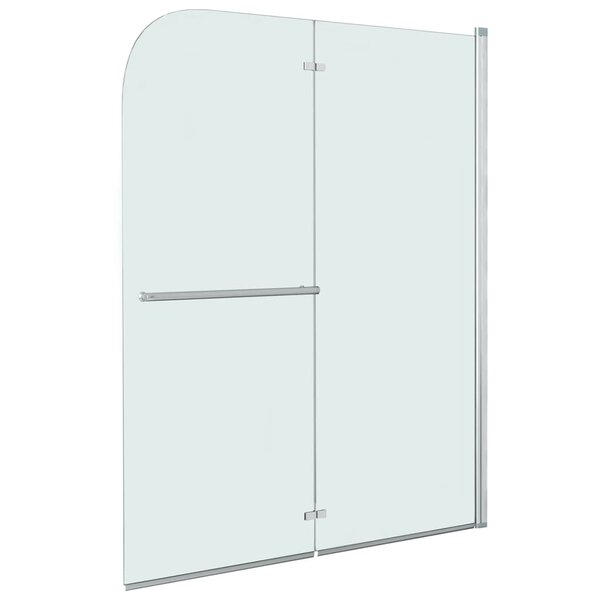 vidaXL Cabine de douche pliable 2 panneaux ESG 95x140 cm