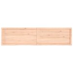 vidaXL Étagère murale 200x50x(2-6) cm bois de chêne massif non traité
