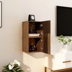 vidaXL Meubles TV muraux 2 Pièces Chêne marron 30 5x30x30 cm