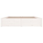 vidaXL Cadre de lit sans matelas avec tiroirs blanc 140x200 cm