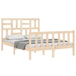 vidaXL Cadre de lit sans matelas 140x200 cm bois massif de pin