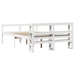 vidaXL Lit pour personne âgée et tête de lit 135x190cm bois pin massif