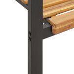 vidaXL Chaises de jardin empilables 6Pièces bois massif d'acacia et métal