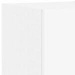 vidaXL Meuble TV muraux 3 Pièces avec lumières LED blanc
