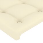 vidaXL Tête de lit Crème 100x5x78/88 cm Similicuir