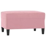 vidaXL Ensemble de canapés 3 Pièces avec coussins Rose Velours