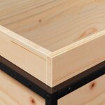 vidaXL Jardinière 60x40x50 cm bois de pin massif