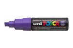 Marqueur pointe large biseautée POSCA PC8K 8mm Violet x 6 POSCA