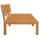 vidaXL Canapés centraux palette de jardin 2 Pièces bois massif d'acacia